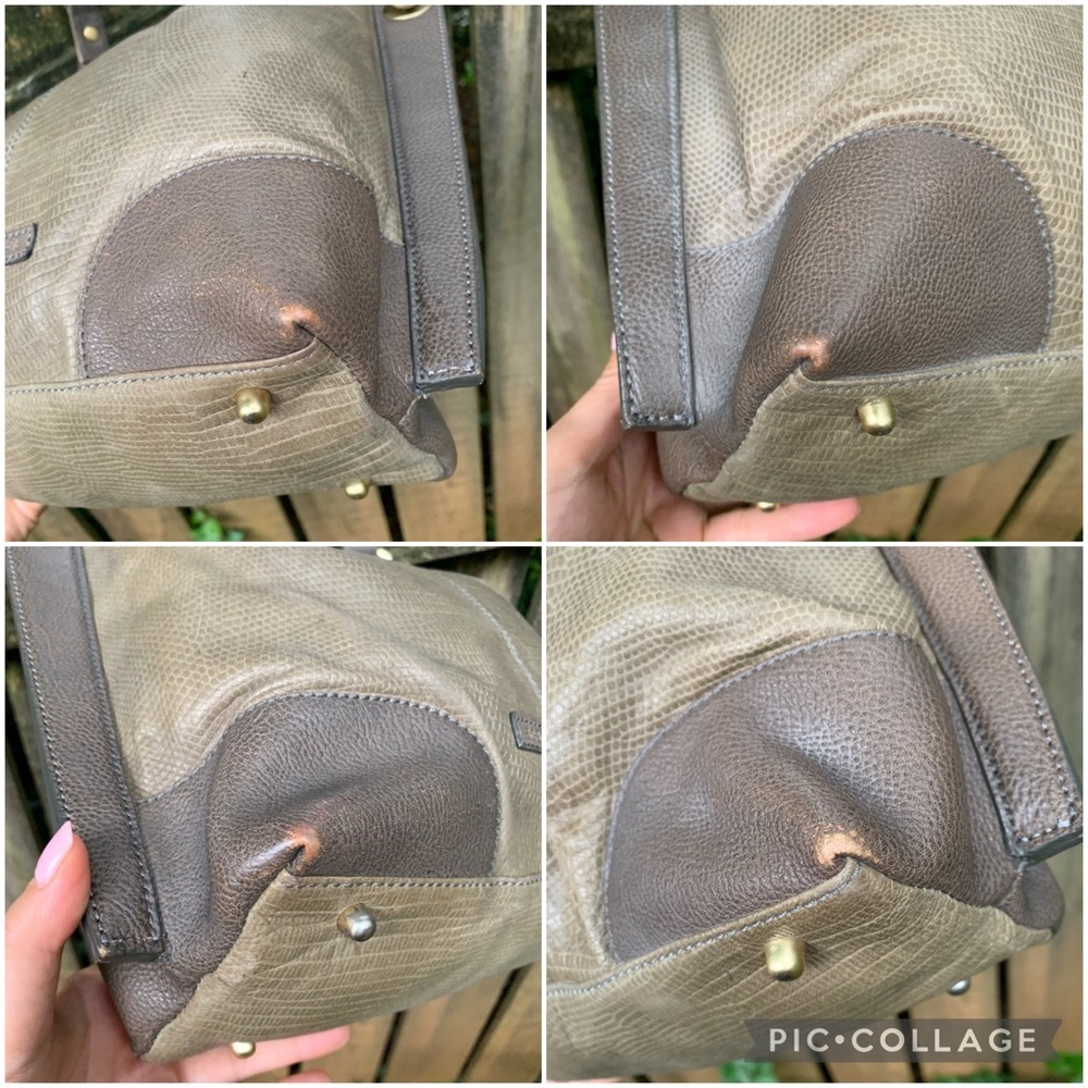 BCBGMaxAzria leather embossed hobo bag purse - Picture 10 of 16
